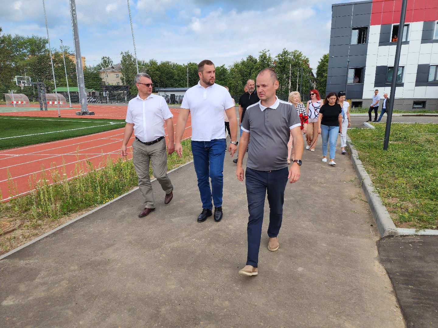 Чехов, стадион Гидросталь, реконструкция, капитальный ремонт, госпрограмма Спорт Подмосковья, проверка, мониторинг, глава округа, Михаил Собакин,