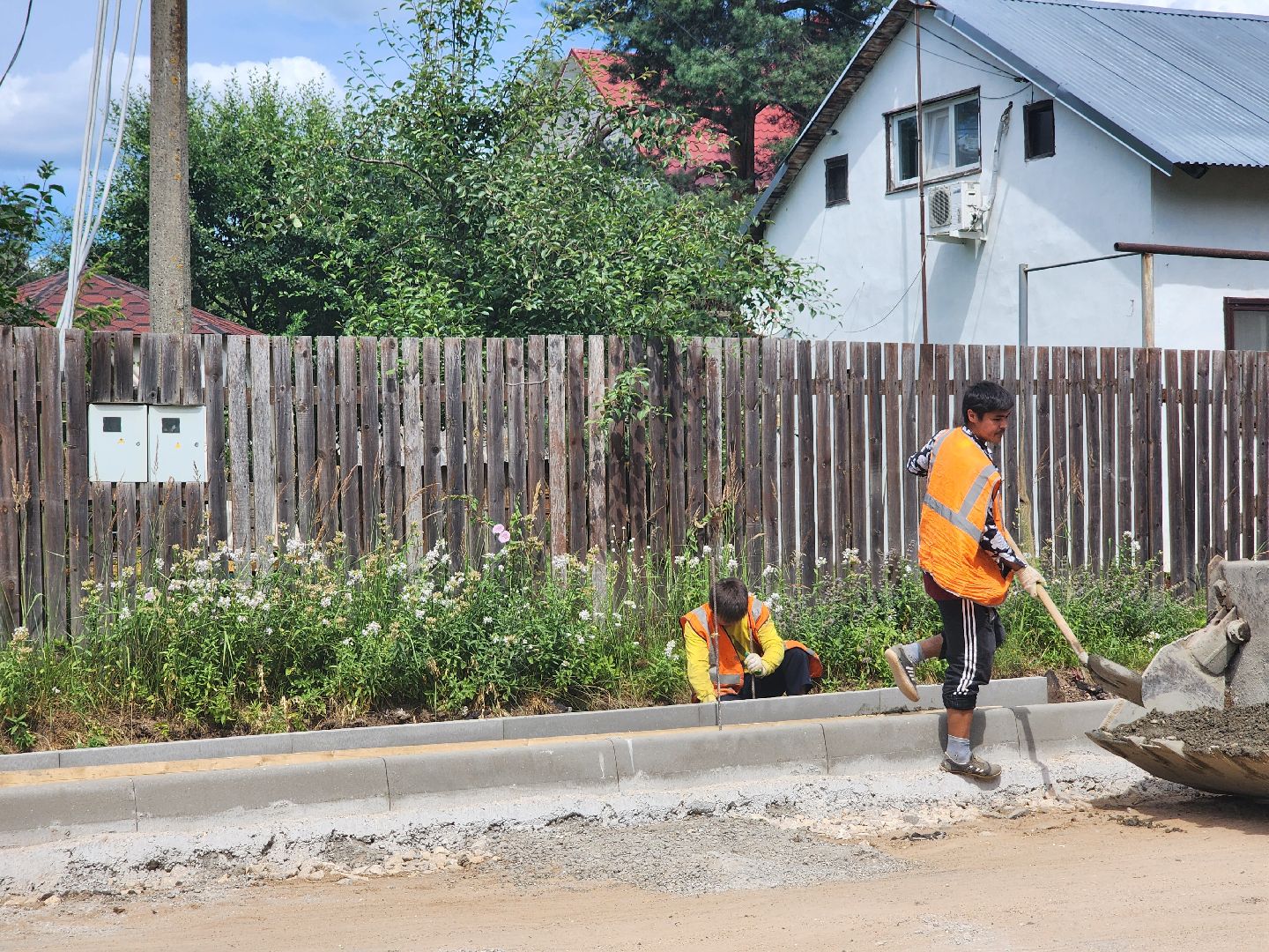 Дубна, Добродел, Строительство дороги, Дорога, Тротуар, Благоустройство,