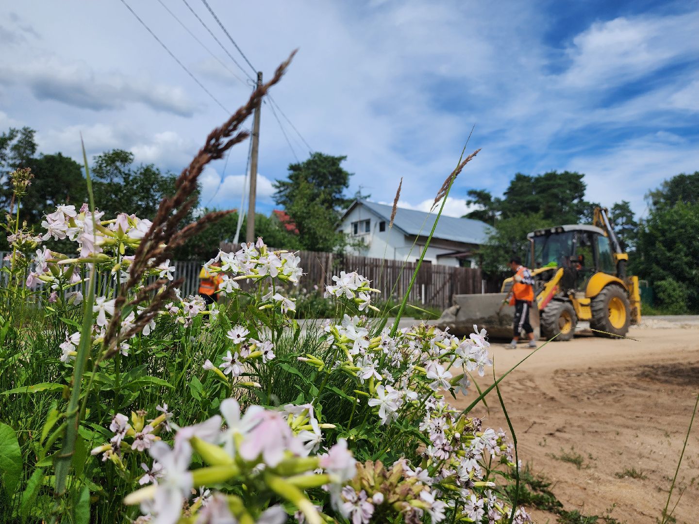 Дубна, Добродел, Строительство дороги, Дорога, Тротуар, Благоустройство,