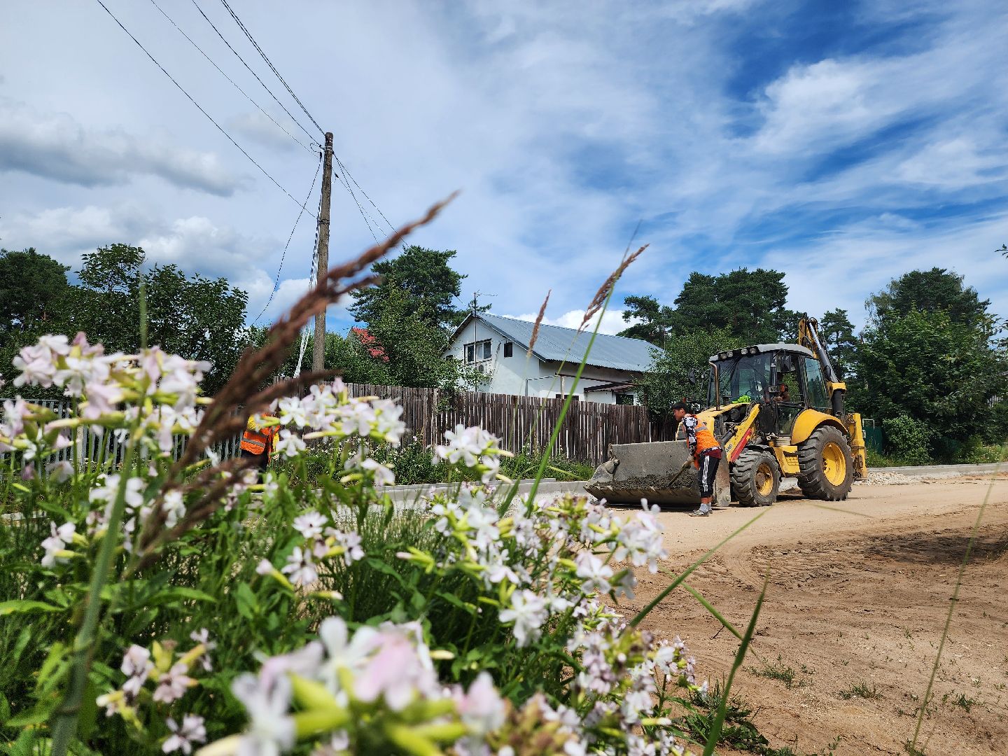 Дубна, Добродел, Строительство дороги, Дорога, Тротуар, Благоустройство,
