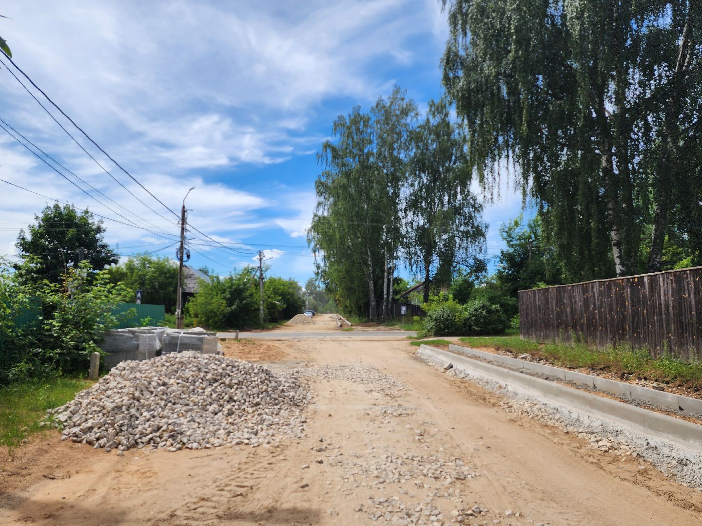 Дубна, Добродел, Строительство дороги, Дорога, Тротуар, Благоустройство,