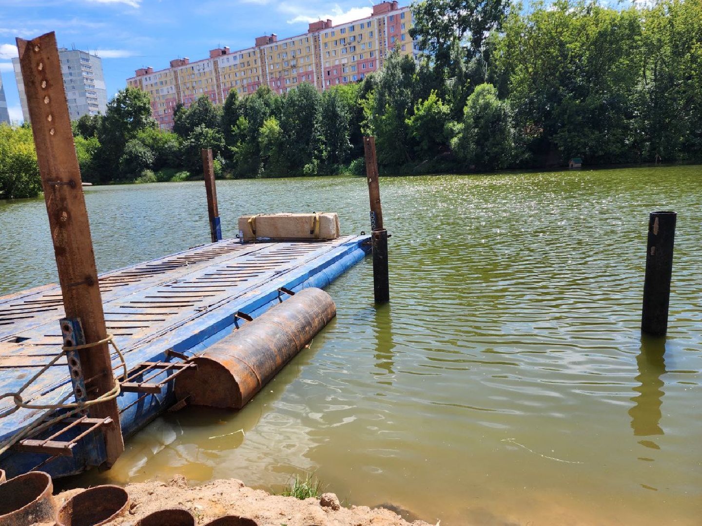 благоустройство набережной, малый тарычевский пруд, компания брусника, благоустройство пруда, тарычево, ленинский округ,