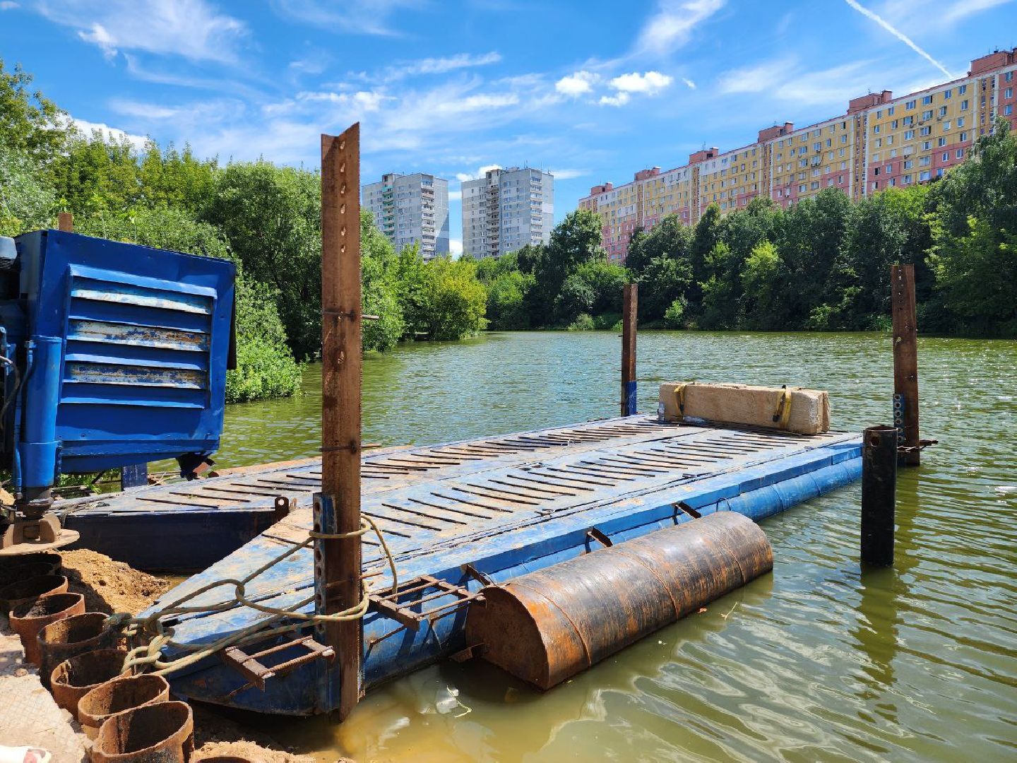 благоустройство набережной, малый тарычевский пруд, компания брусника, благоустройство пруда, тарычево, ленинский округ,