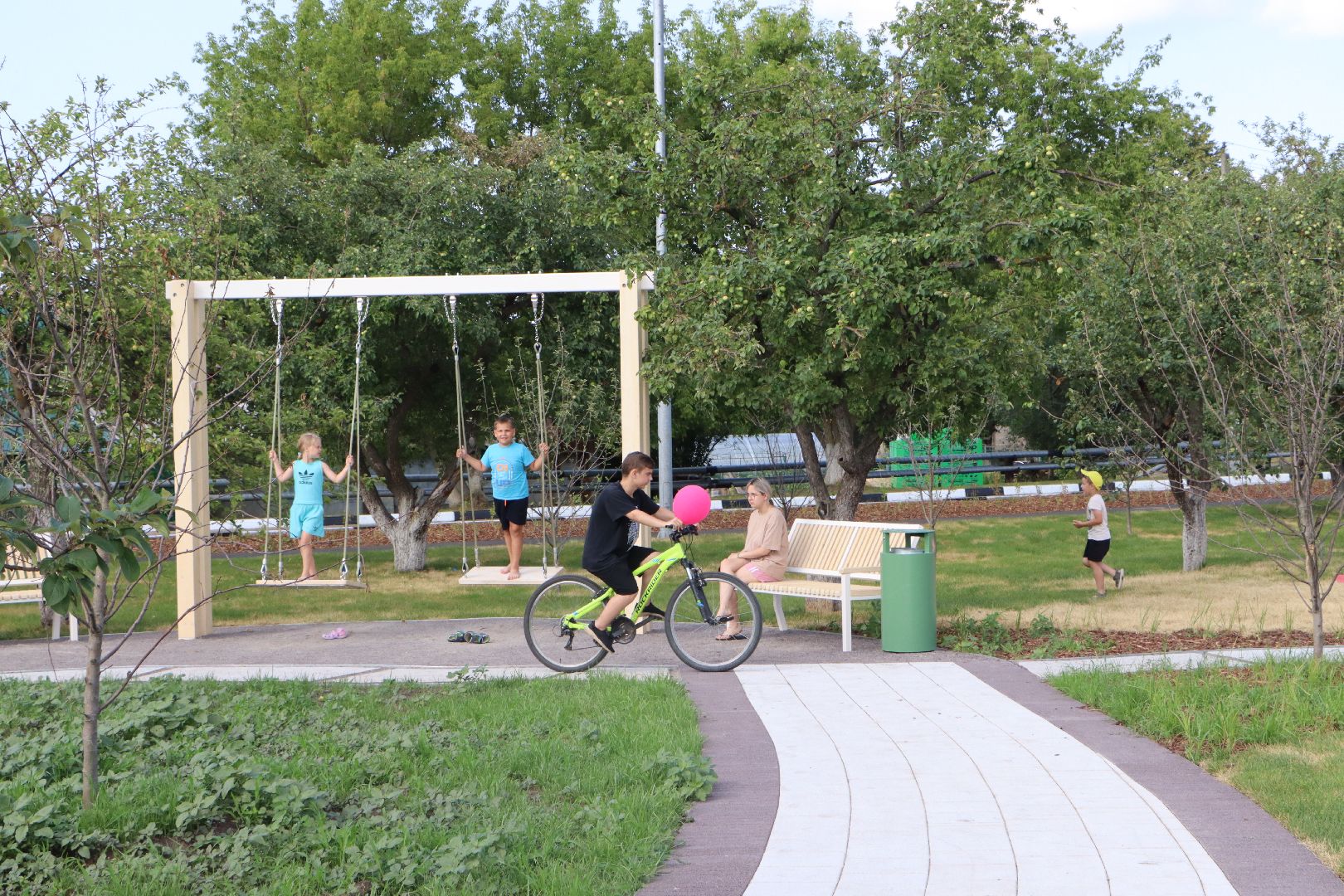 Серебряные Пруды, Яблоневый сад, Успенский, благоустройство, национальный проект, национальный проект жилье и городская среда,