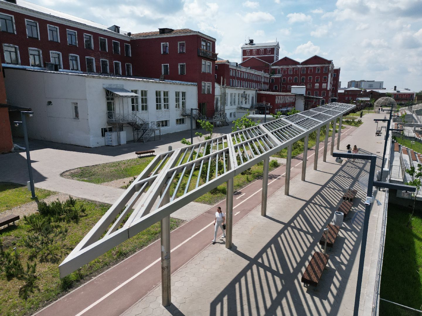 видео с коптера, орехово зуево, набережная, благоустройство,