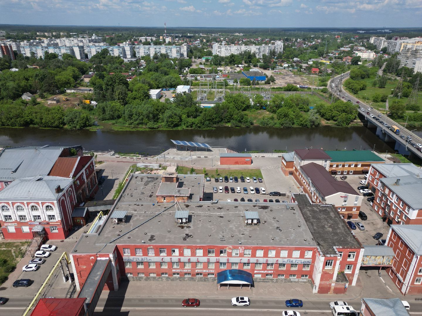 видео с коптера, орехово зуево, набережная, благоустройство,