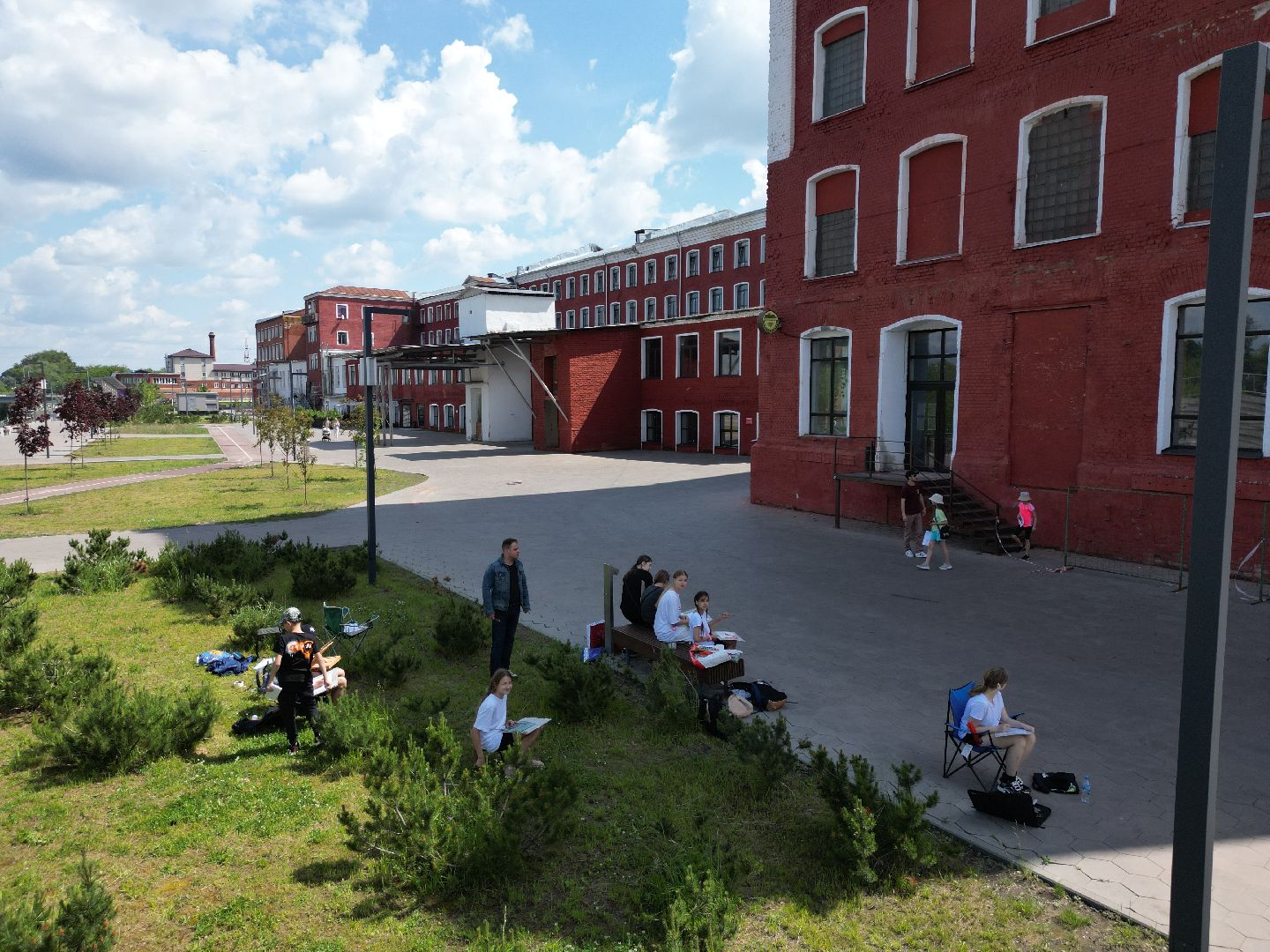 видео с коптера, орехово зуево, набережная, благоустройство,