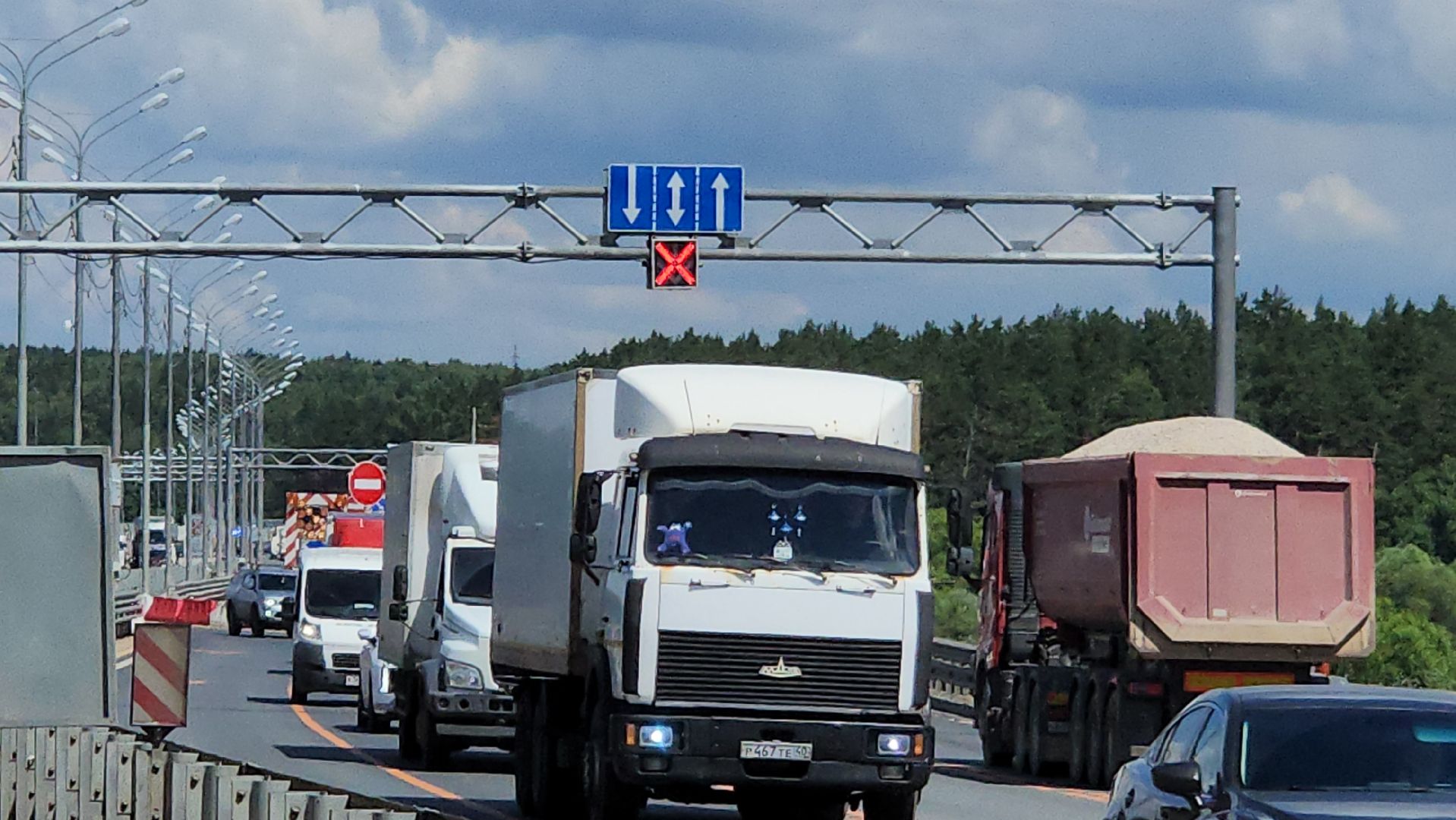 серпухов, мост через оку, трасса М2, схема движения, автомобили,