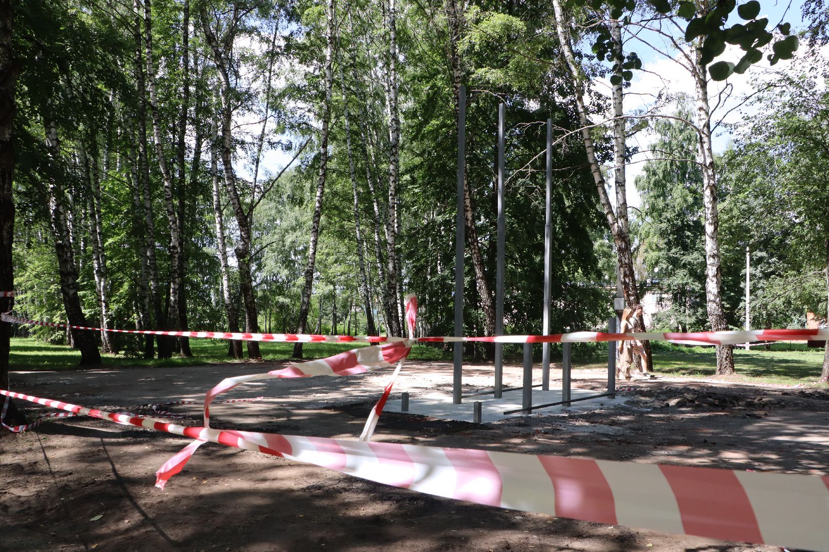 Сквер Победы Узуново, Серебряные Пруды, Памятник воинам-землякам, Формирование комфортной городской среды», нацпроект Жилье и городская среда,