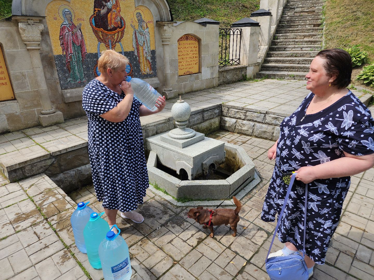 Чехов, городской парк, Анно-Зачатьевский храм, святой источник, родник,