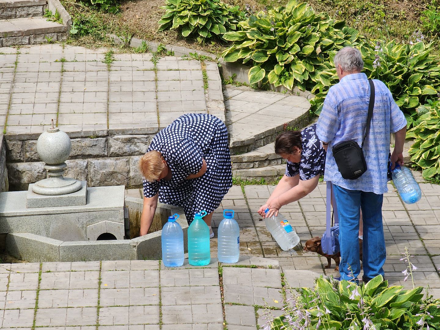 Чехов, городской парк, Анно-Зачатьевский храм, святой источник, родник,