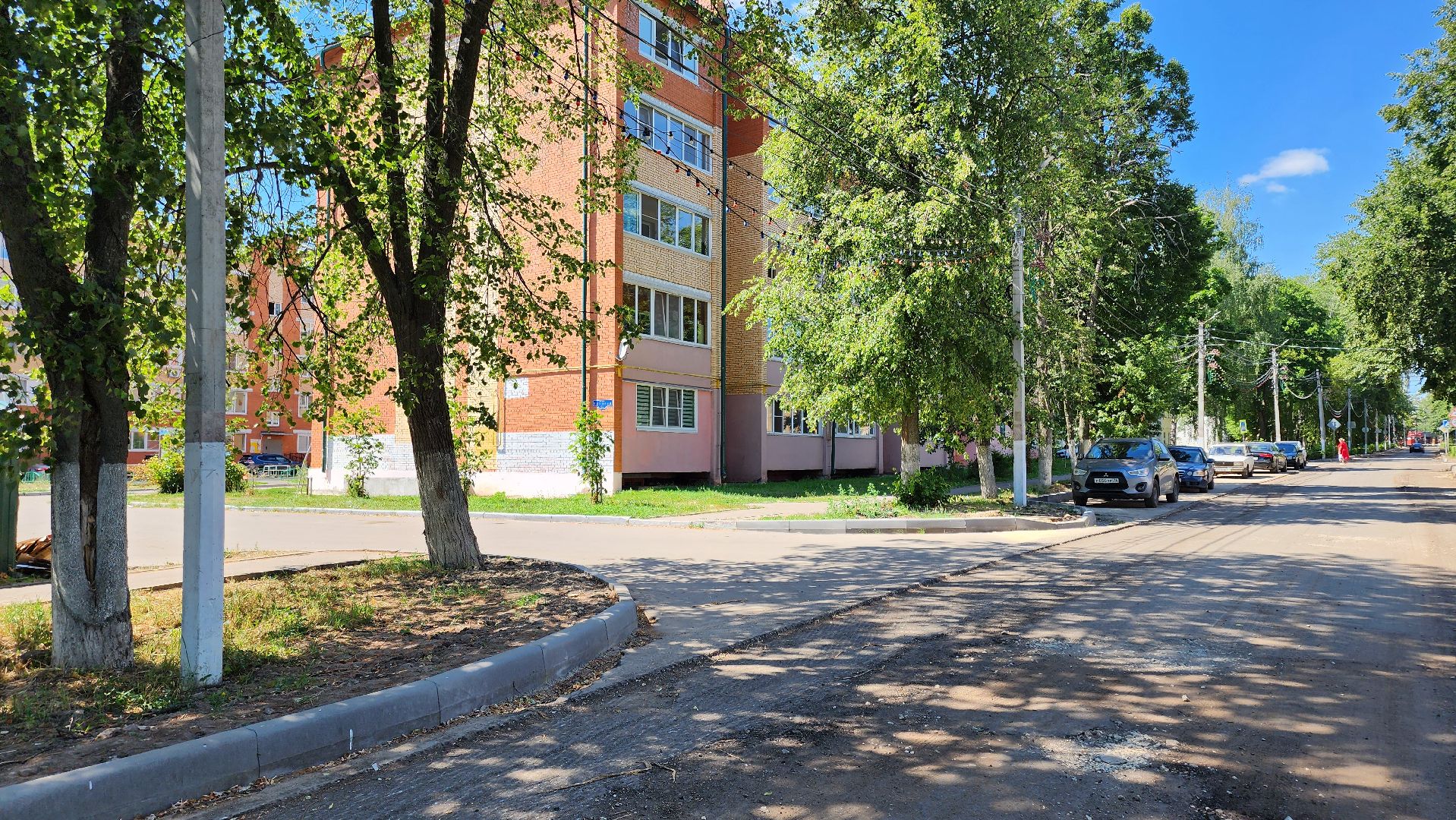 кашира, ожерелье, ремонт дорог, советская, бортовой камень, асфальт, троутар,