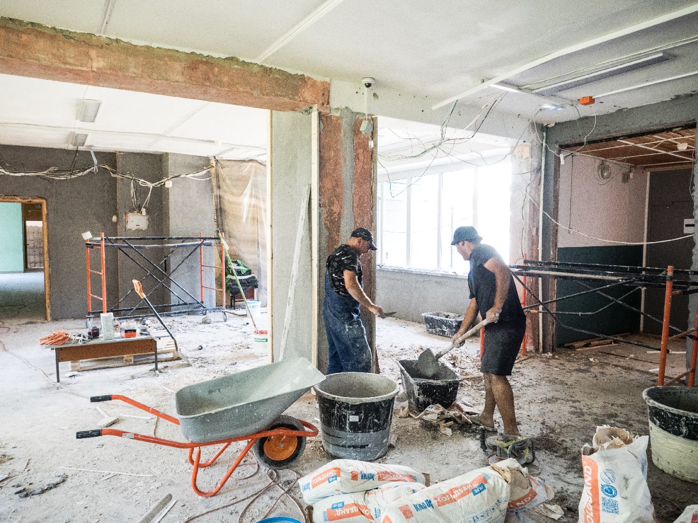 подмосковье, дедовск, лицей, ремонт,