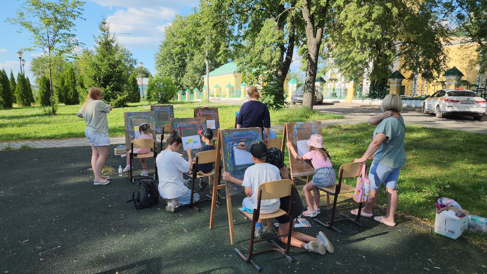 культура, пленэры, дети, лето в подмосковье, Лосино-Петровский,