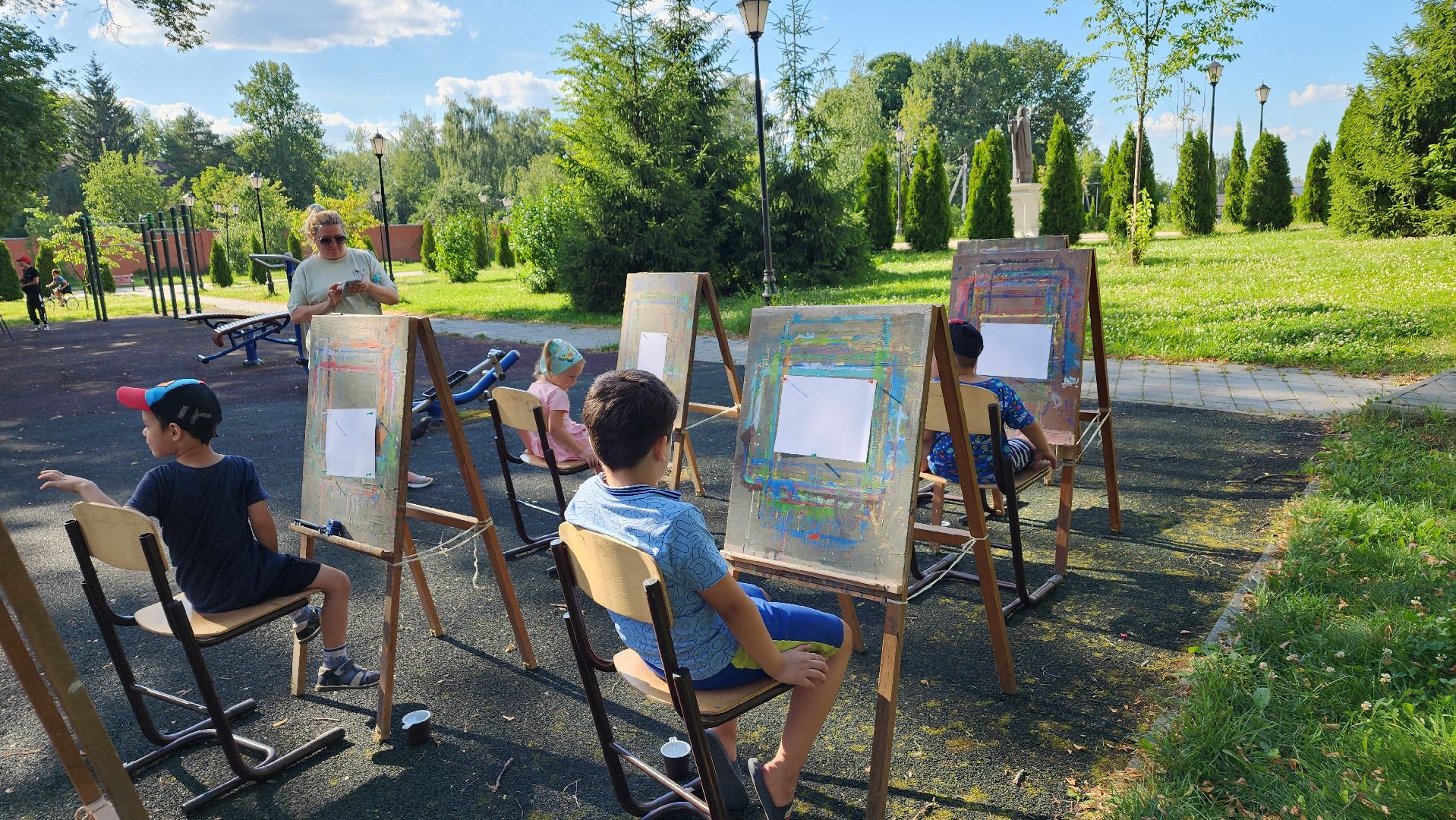 культура, пленэры, дети, лето в подмосковье, Лосино-Петровский,