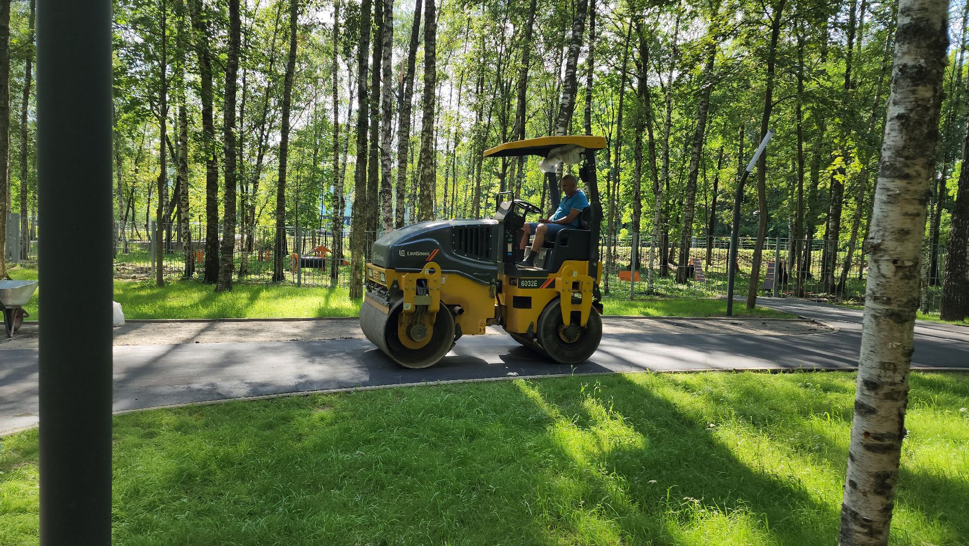 Асфальт, тропинка, дорога, Лобня,