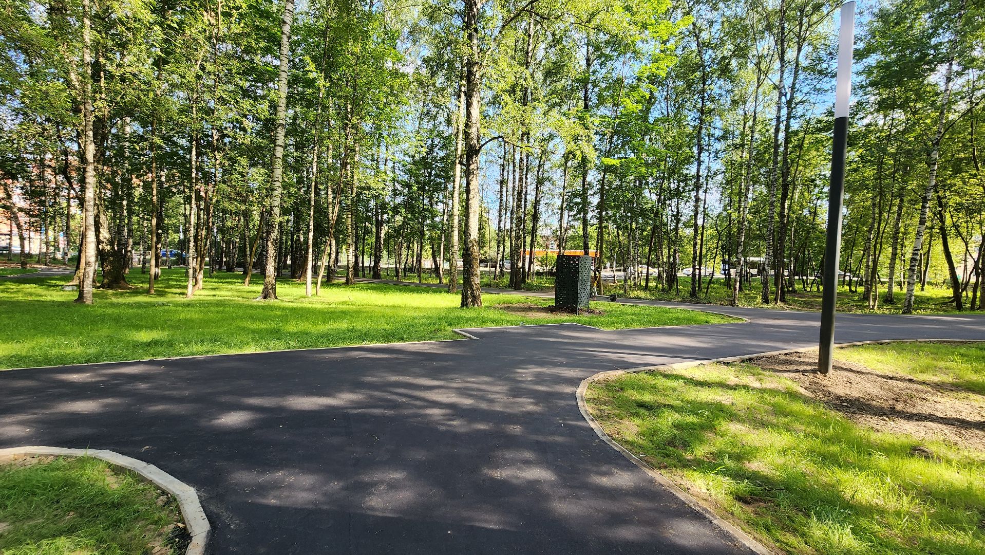 Асфальт, тропинка, дорога, Лобня,