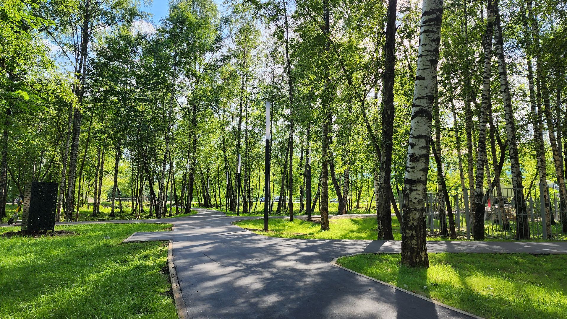 Асфальт, тропинка, дорога, Лобня,