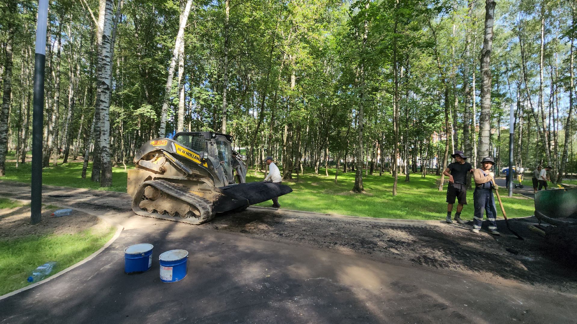 Асфальт, тропинка, дорога, Лобня,