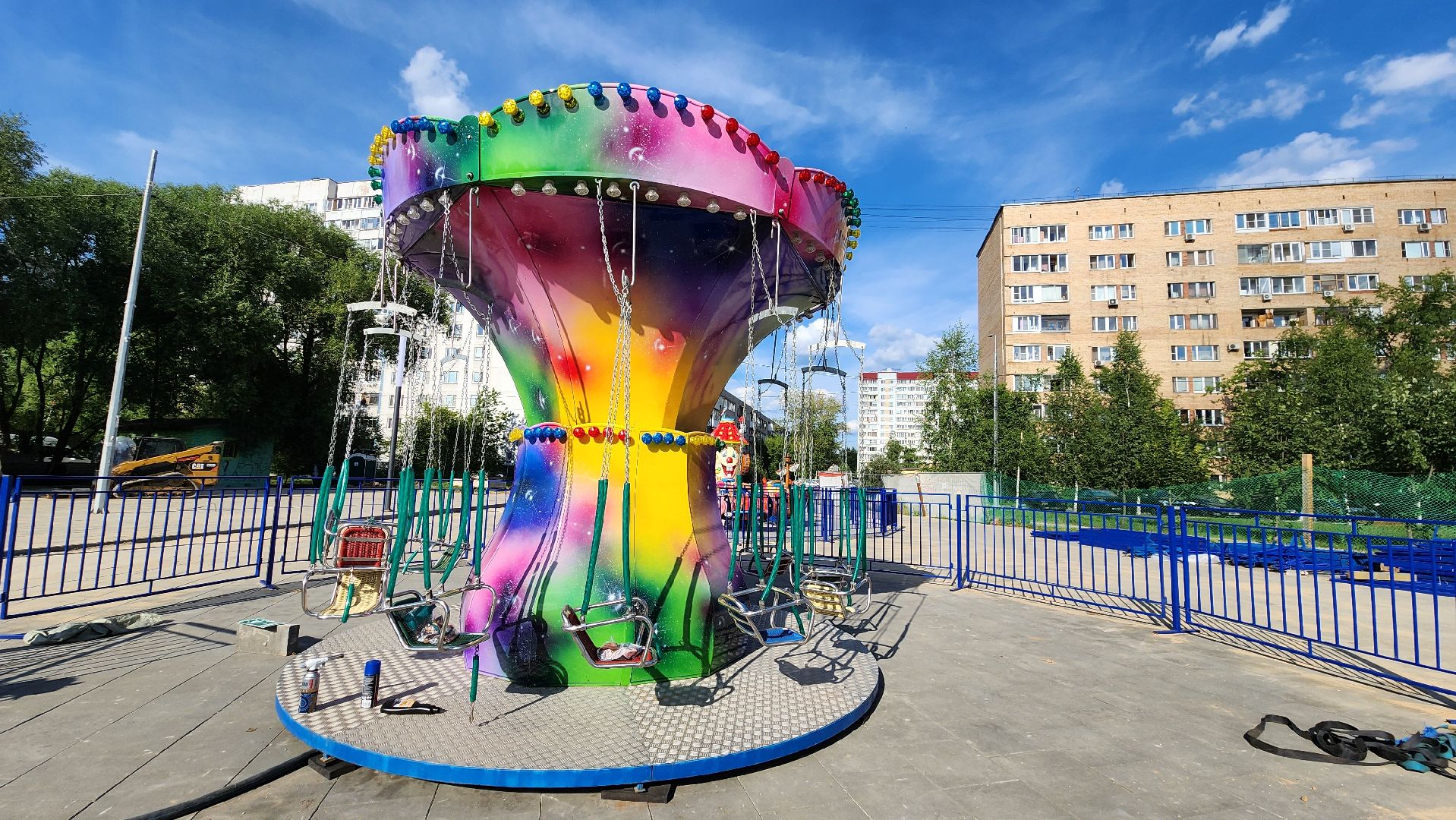 аттракционы, Парк, Лобня,