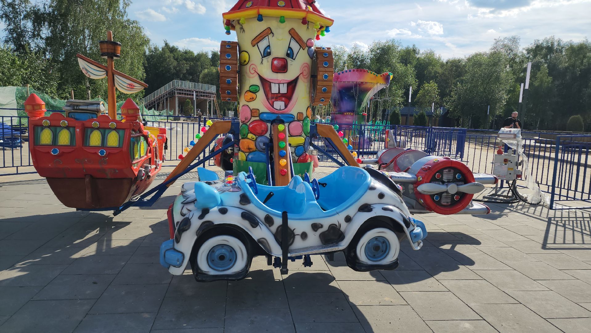 аттракционы, Парк, Лобня,