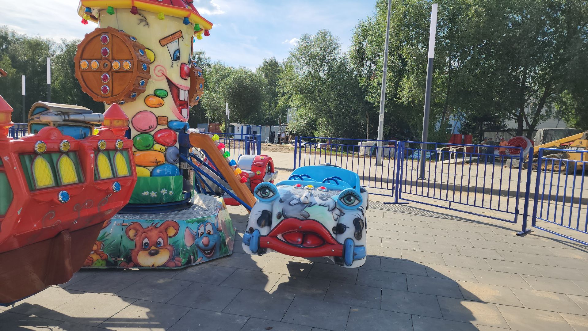 аттракционы, Парк, Лобня,