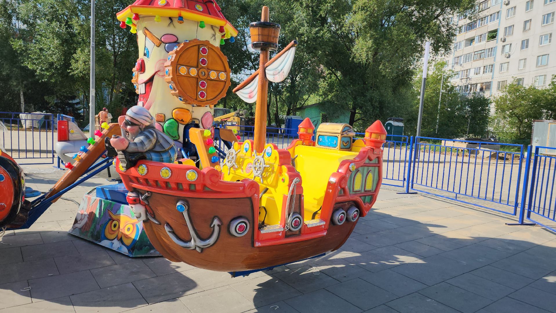 аттракционы, Парк, Лобня,