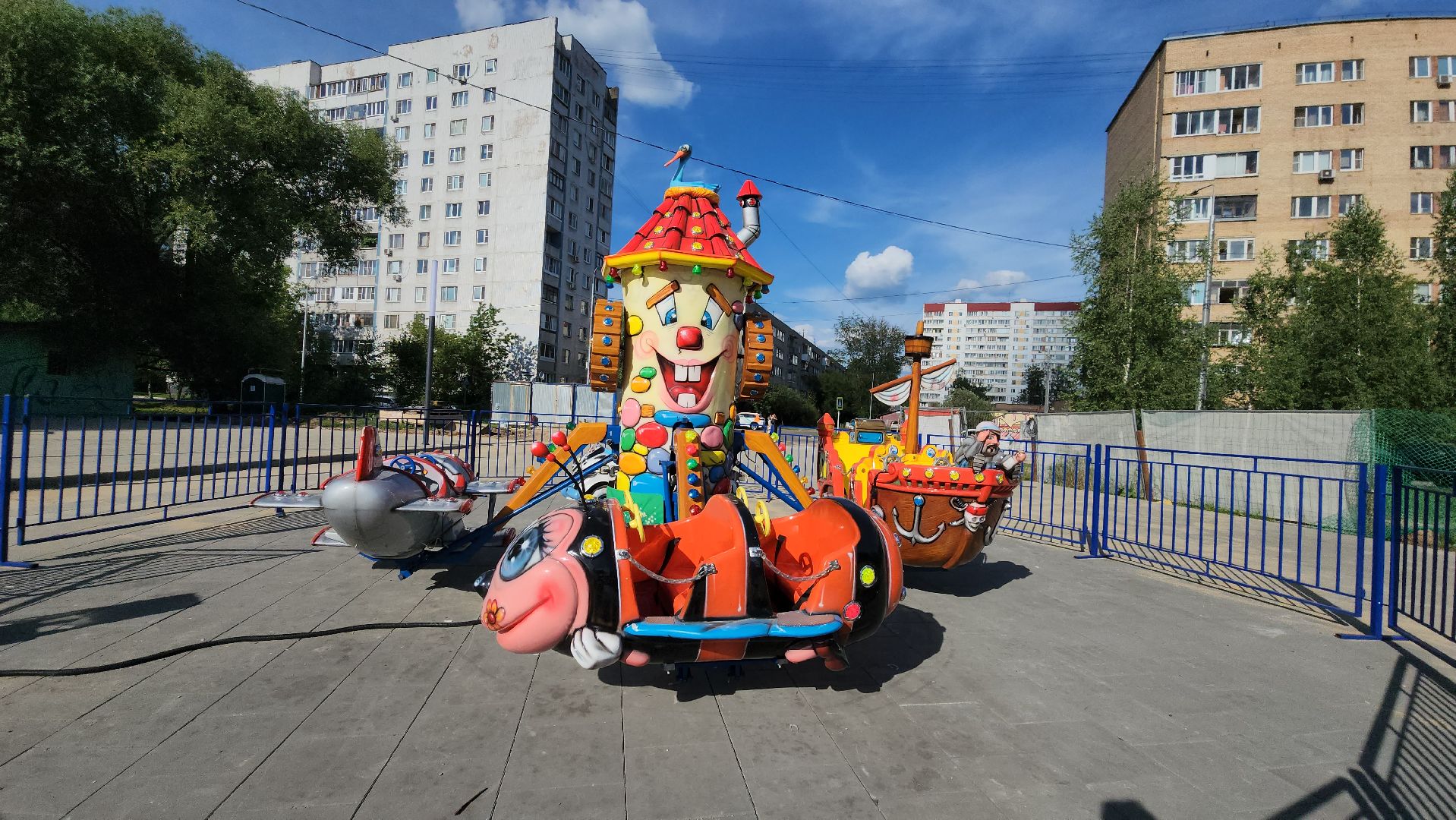 аттракционы, Парк, Лобня,