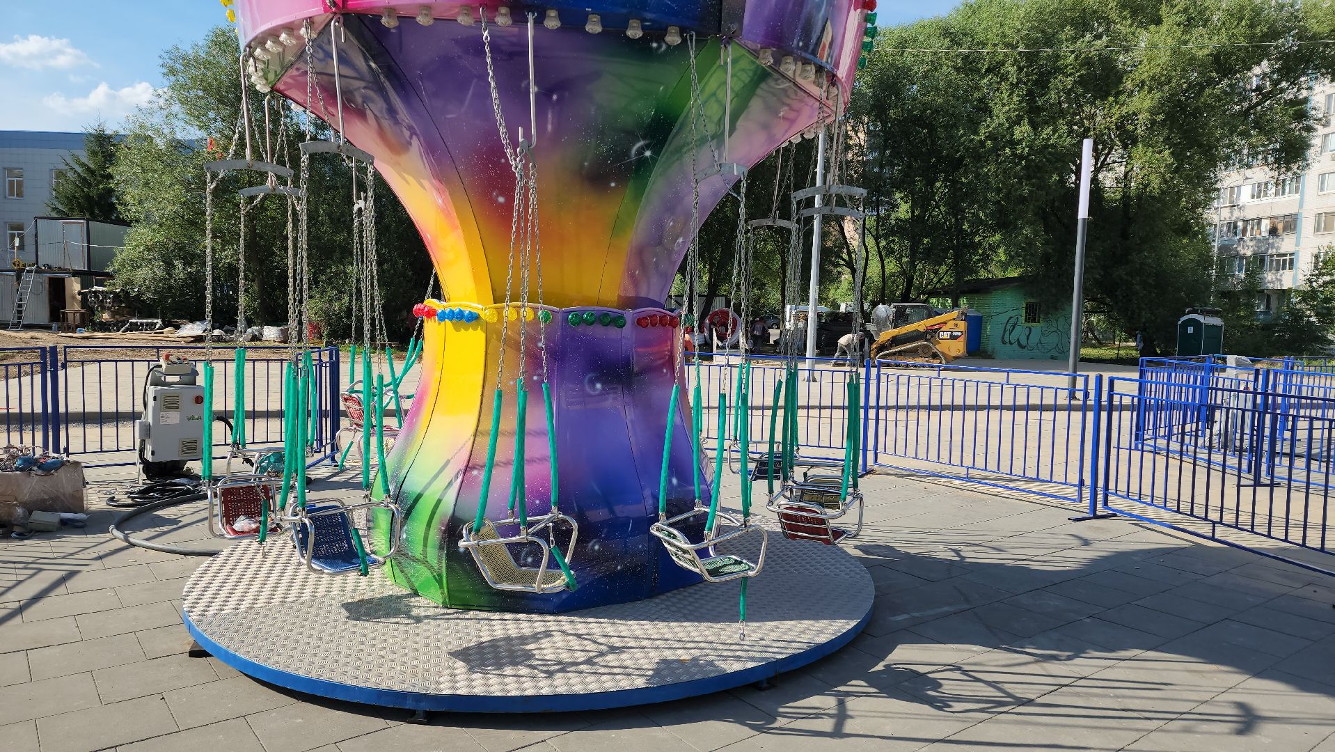 аттракционы, Парк, Лобня,