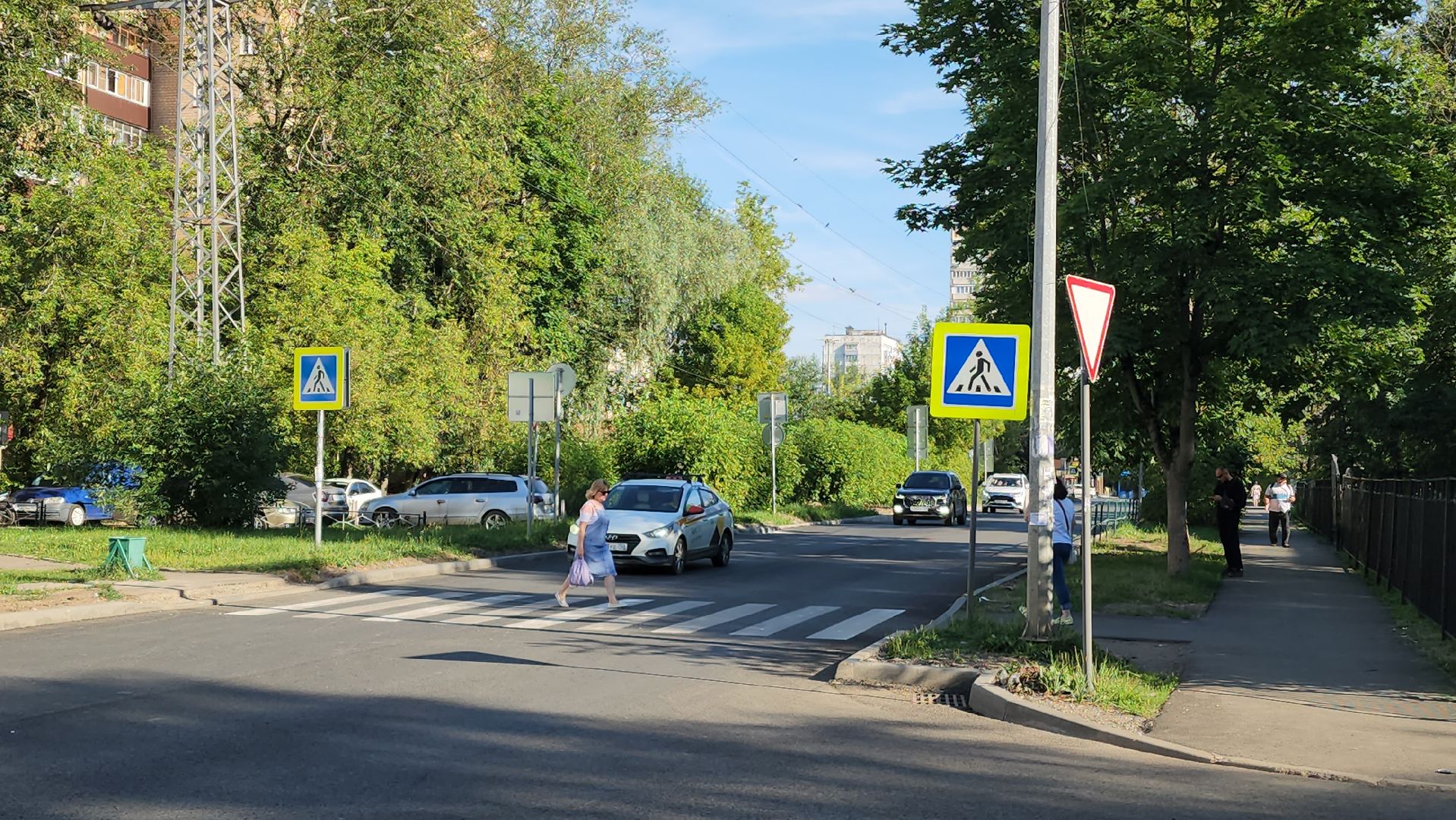 Дорога, пешеходная зона, Лобня,
