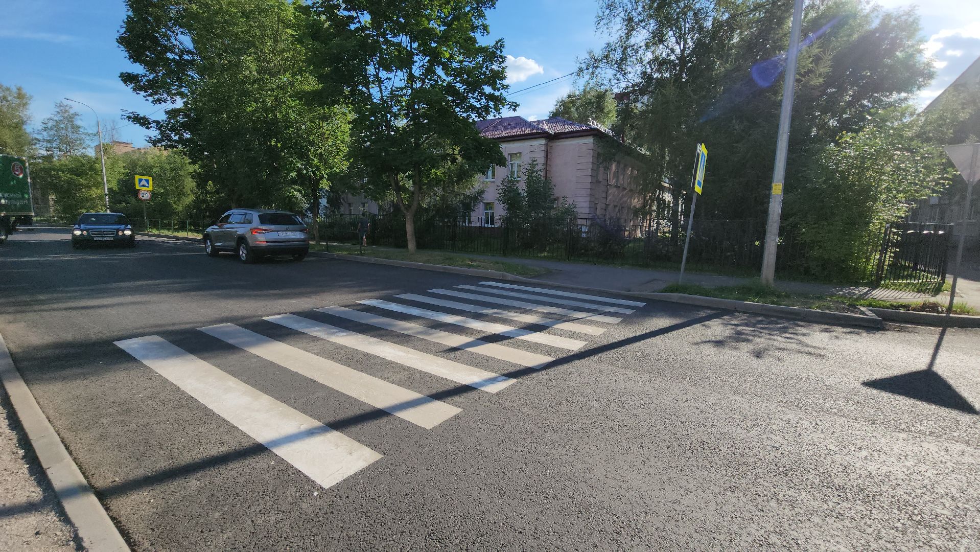 Дорога, пешеходная зона, Лобня,