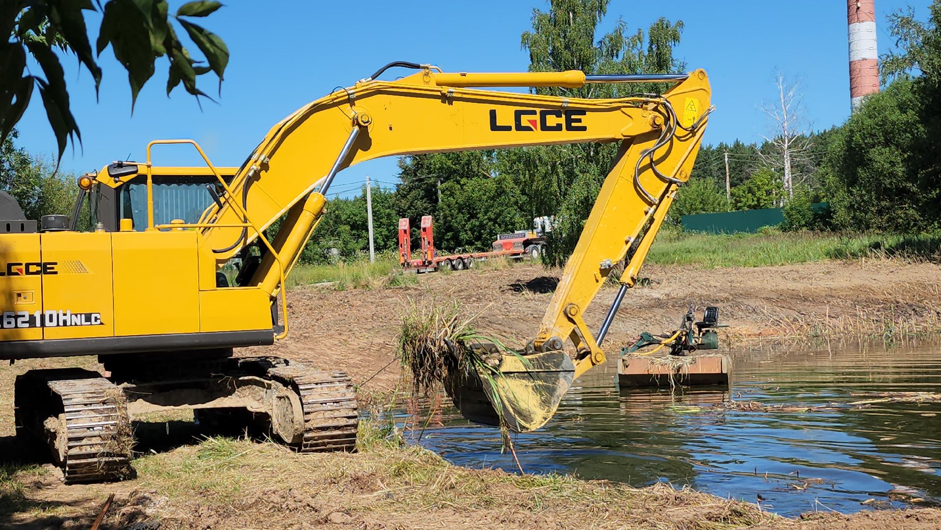 серпухов, поселок мирный, расчистка пруда, экология,
