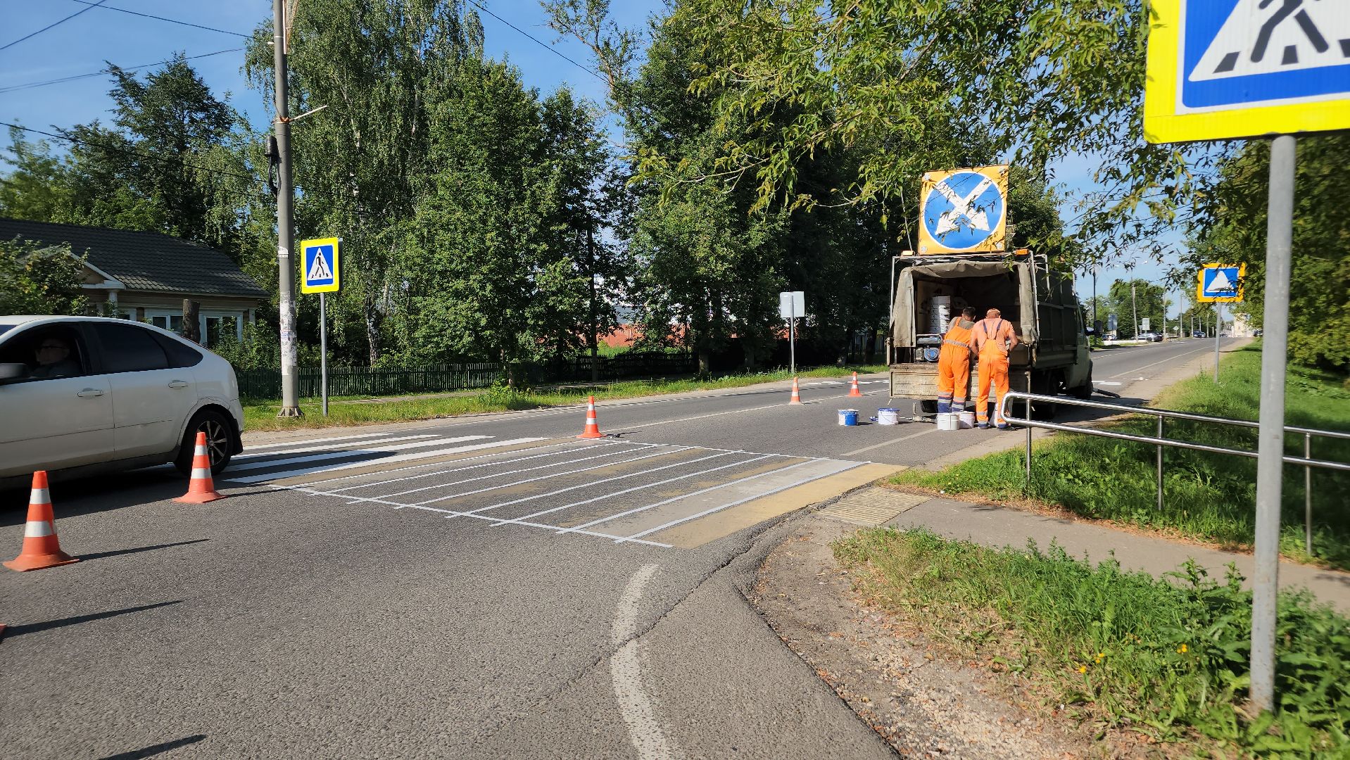 ступино, михнево, дорожная разметка,