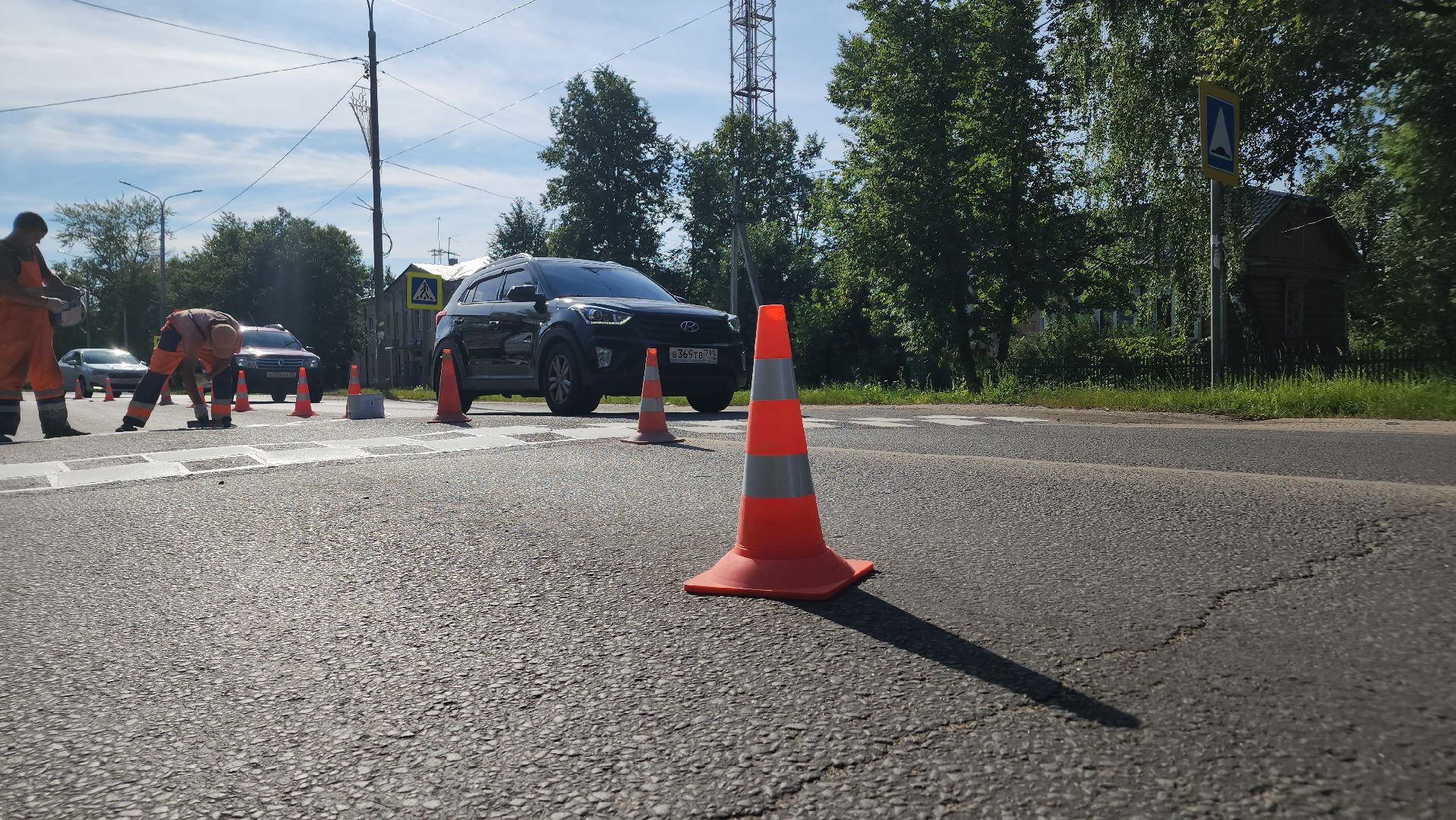 ступино, михнево, дорожная разметка,