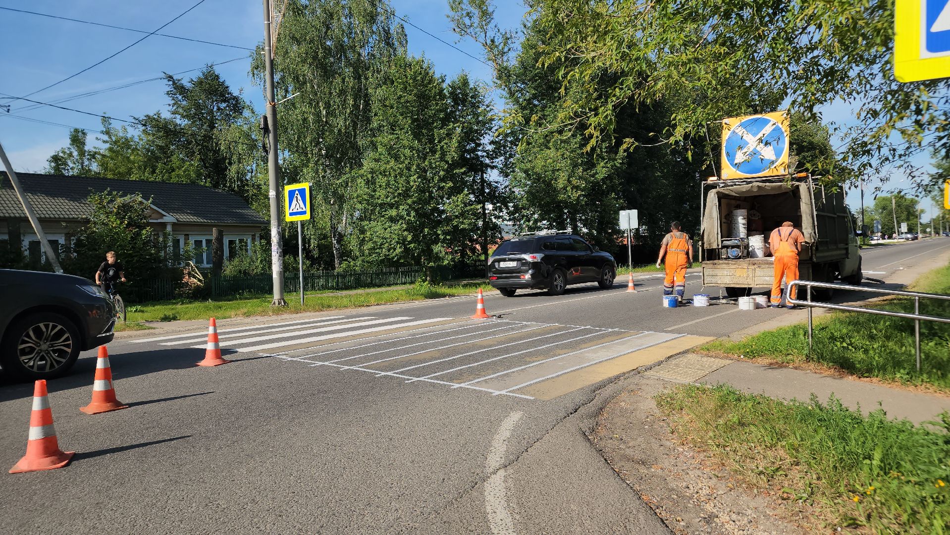 ступино, михнево, дорожная разметка,