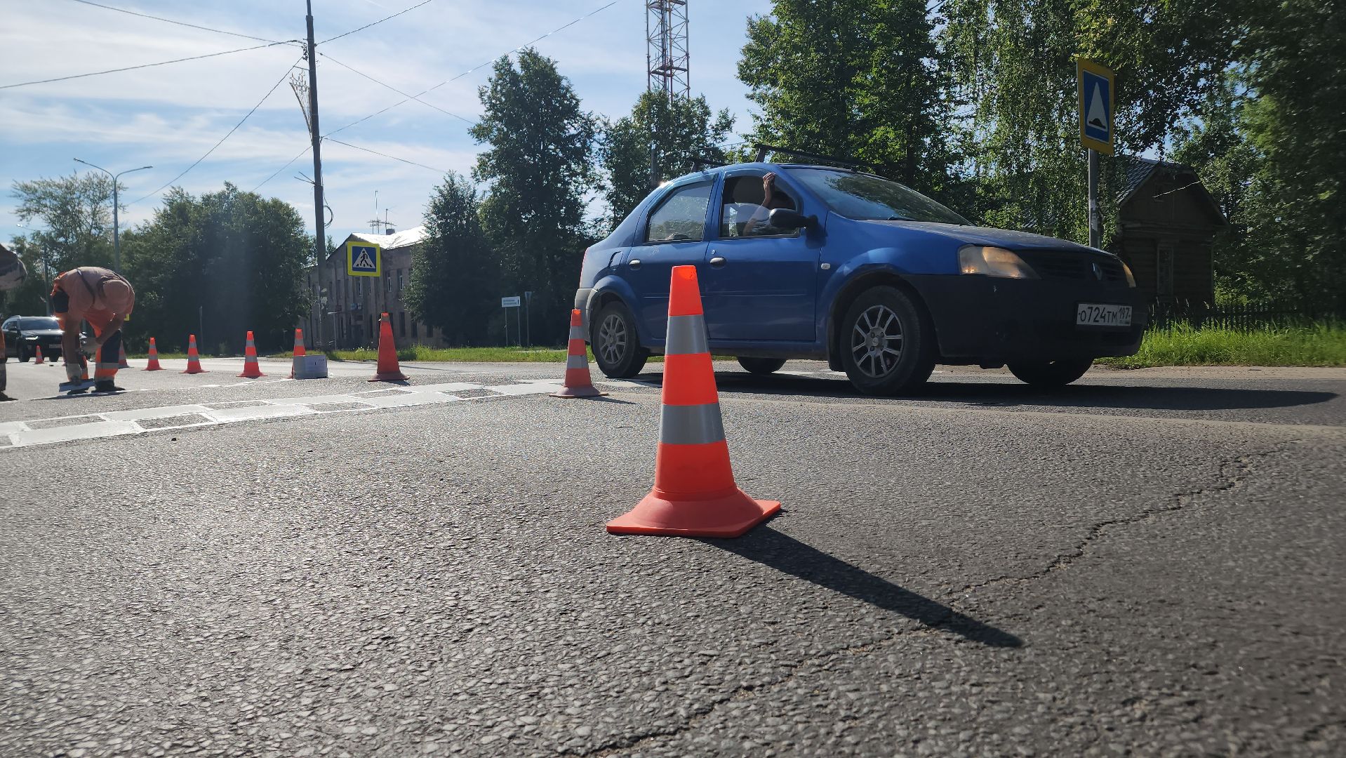 ступино, михнево, дорожная разметка,