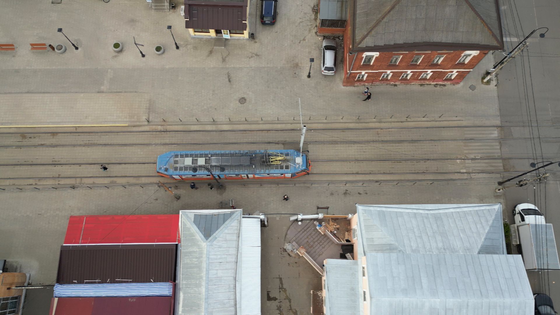 видео с коптера, Коломна, транспорт,