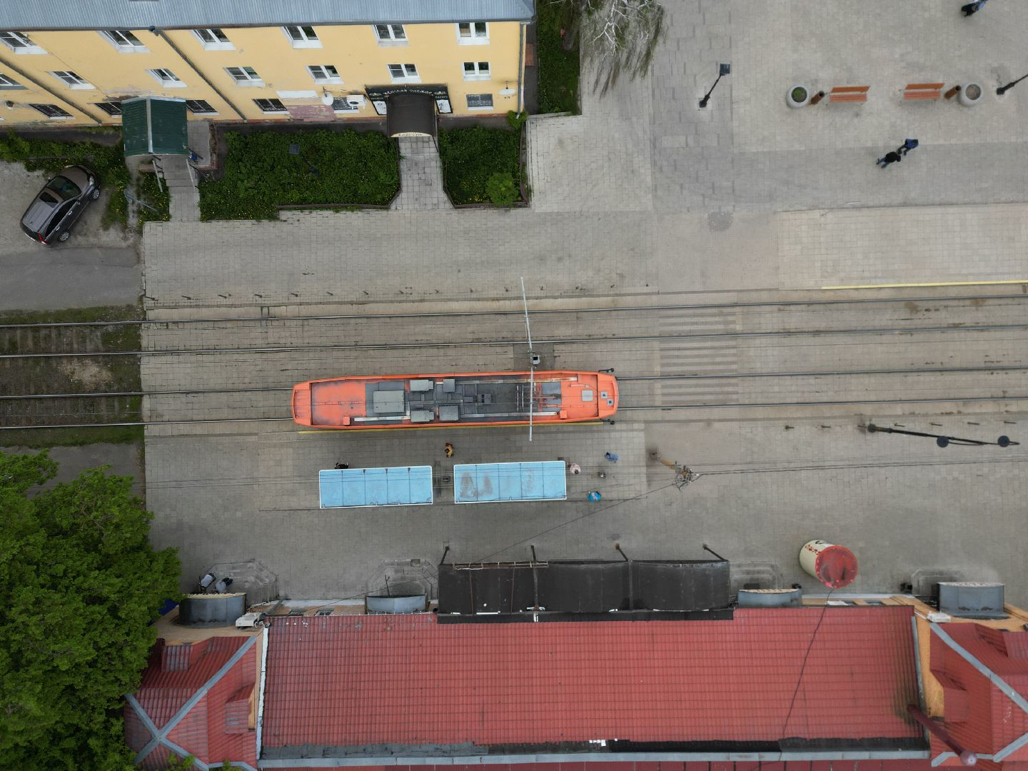 видео с коптера, Коломна, транспорт,