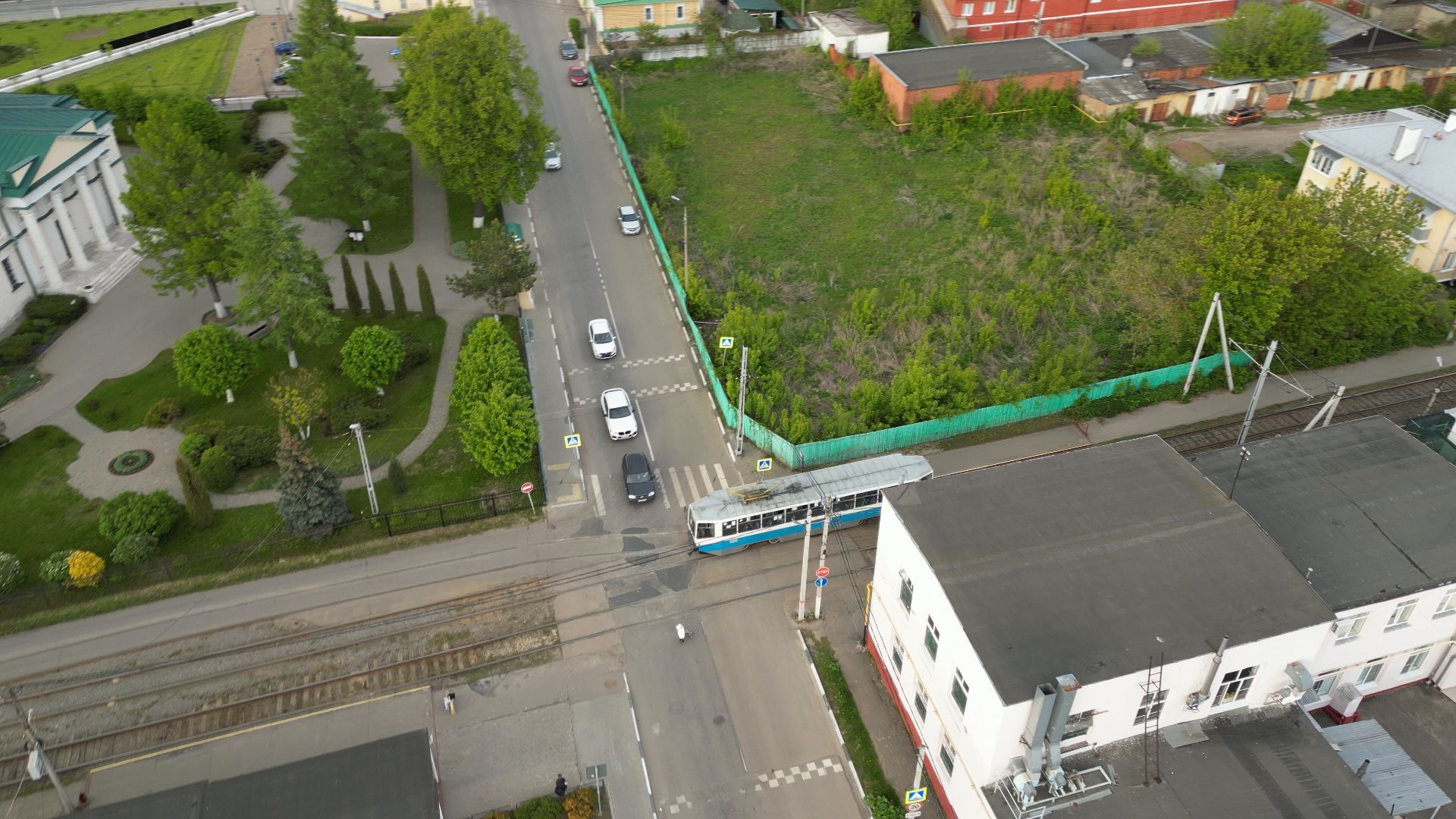 видео с коптера, Коломна, транспорт,