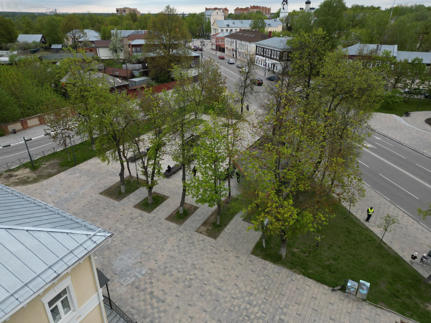 видео с коптера, егорьевск, благоустройство, площадь,