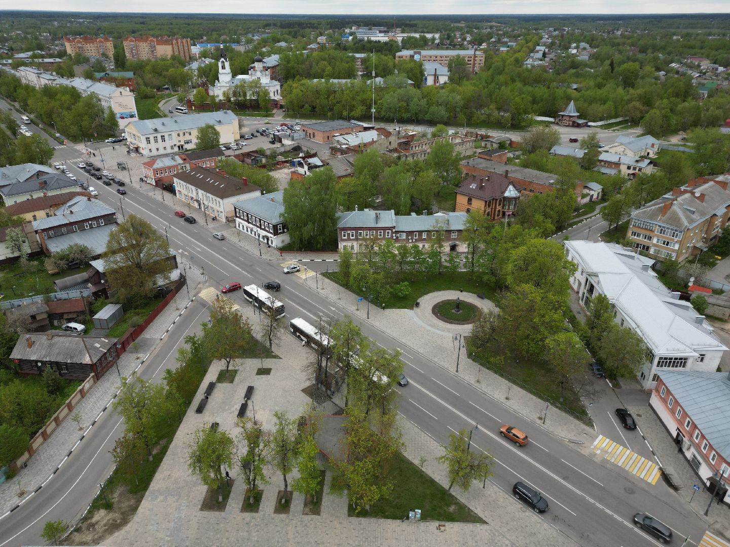 видео с коптера, егорьевск, благоустройство, площадь,