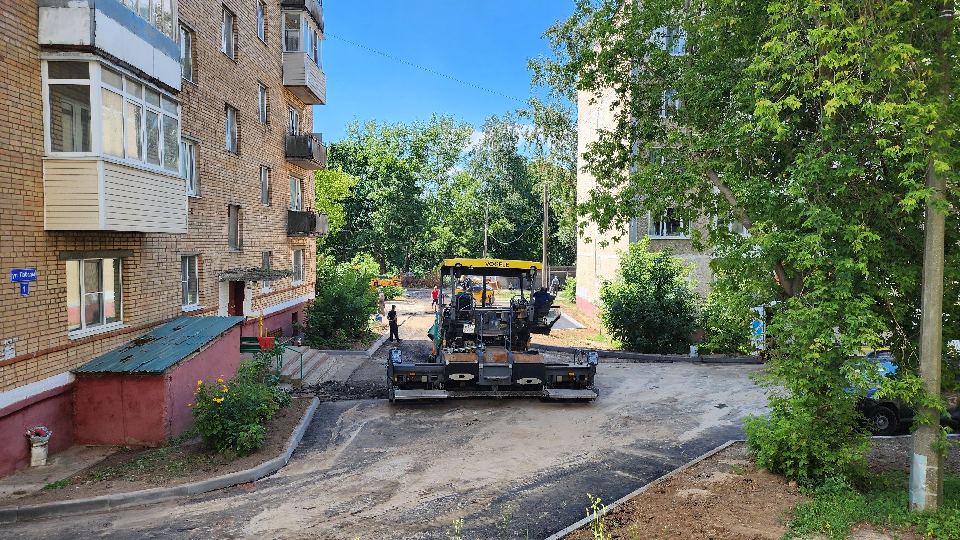 кашира, улица победы, улица металлургов, комплексное благоустройство, дворовые территории, МКД, асфальт, бордюры, парковка,