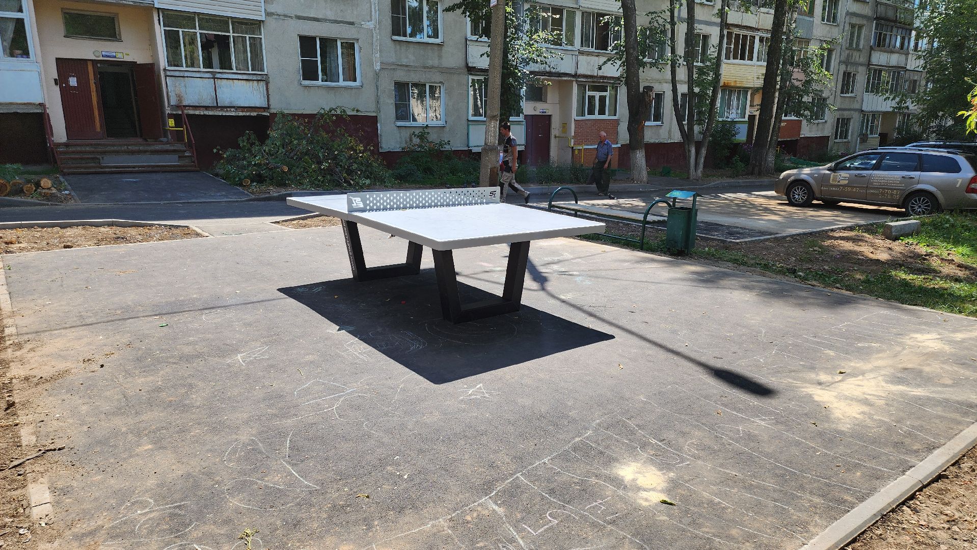 кашира, комплексное благоустройство дворов, улица победы, входные группы, парковка, асфальт, настольный теннис, тротуар, бортовой камень,