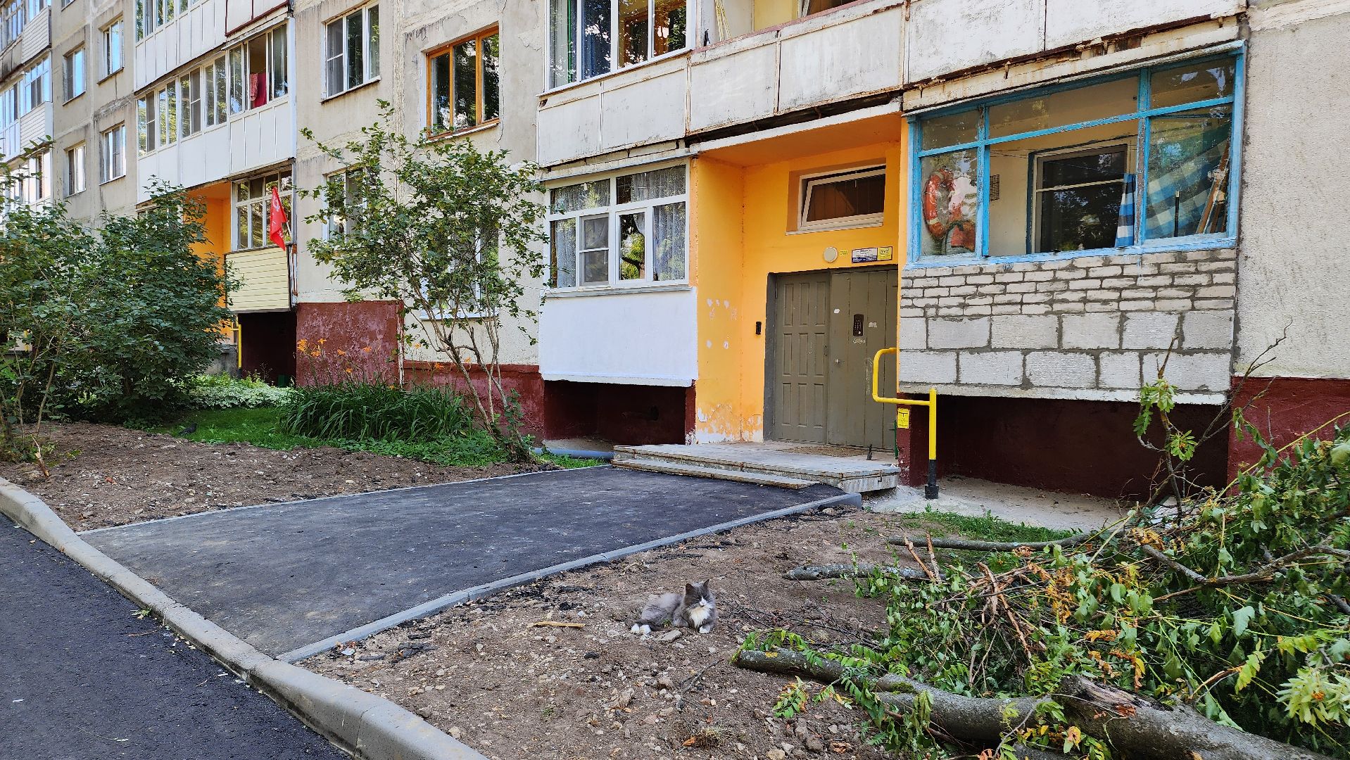 кашира, комплексное благоустройство дворов, улица победы, входные группы, парковка, асфальт, настольный теннис, тротуар, бортовой камень,