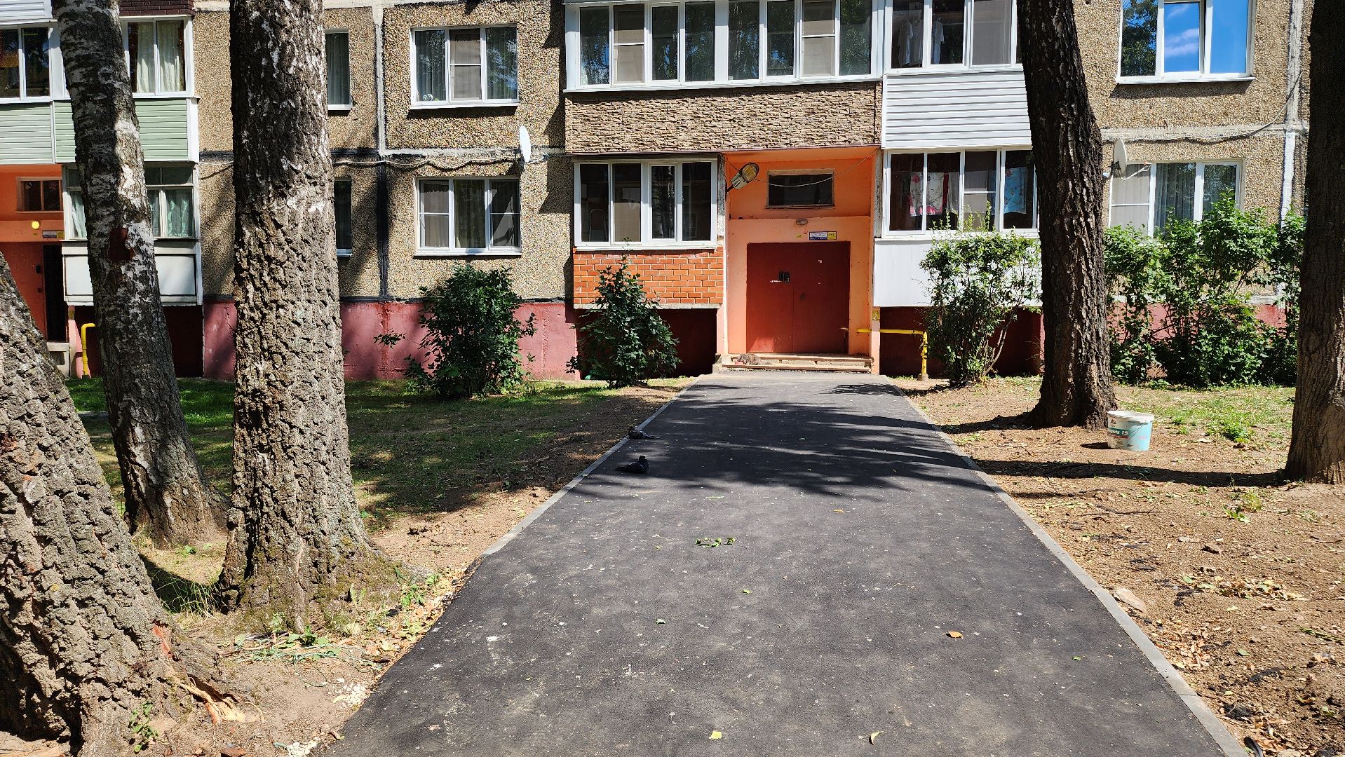 кашира, комплексное благоустройство дворов, улица победы, входные группы, парковка, асфальт, настольный теннис, тротуар, бортовой камень,