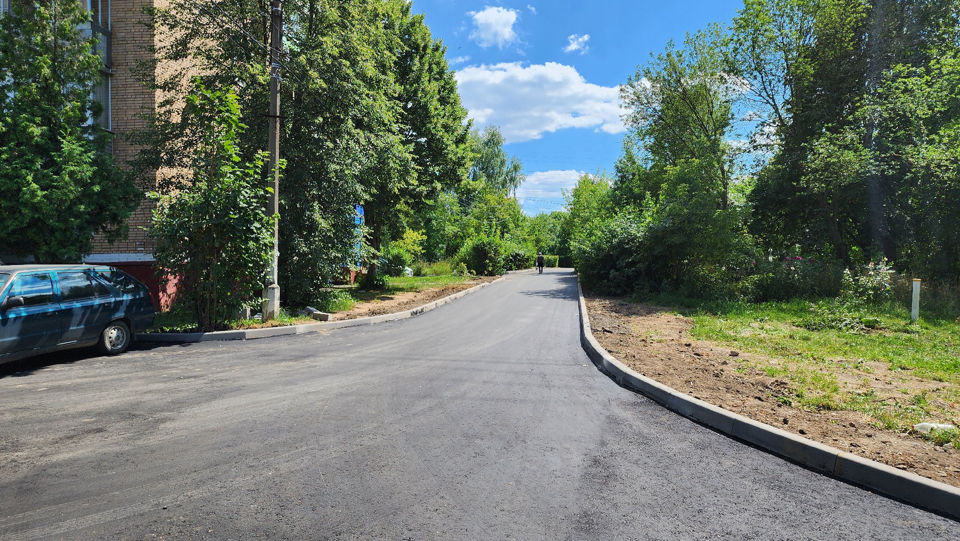 кашира, комплексное благоустройство дворов, улица победы, входные группы, парковка, асфальт, настольный теннис, тротуар, бортовой камень,