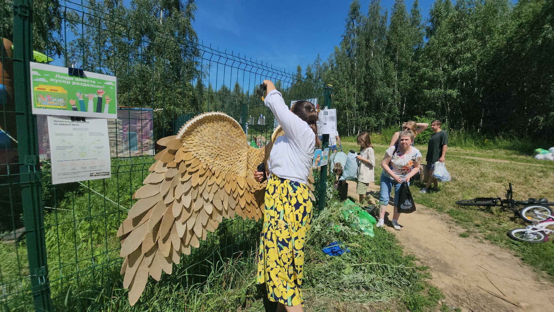 долгопрудный, раздельный сбор отходов, пераработка, гранулы, Новые Водники, экологическая акция,