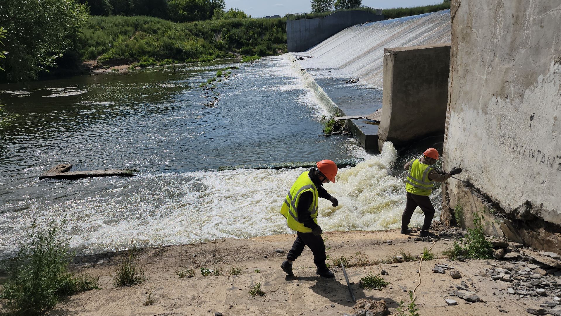 серпухов, плотина, река нара, экология, водоемы,