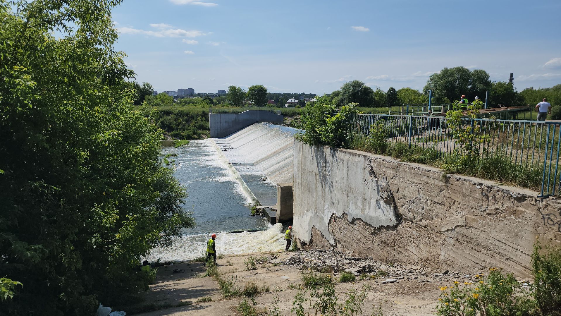 серпухов, плотина, река нара, экология, водоемы,