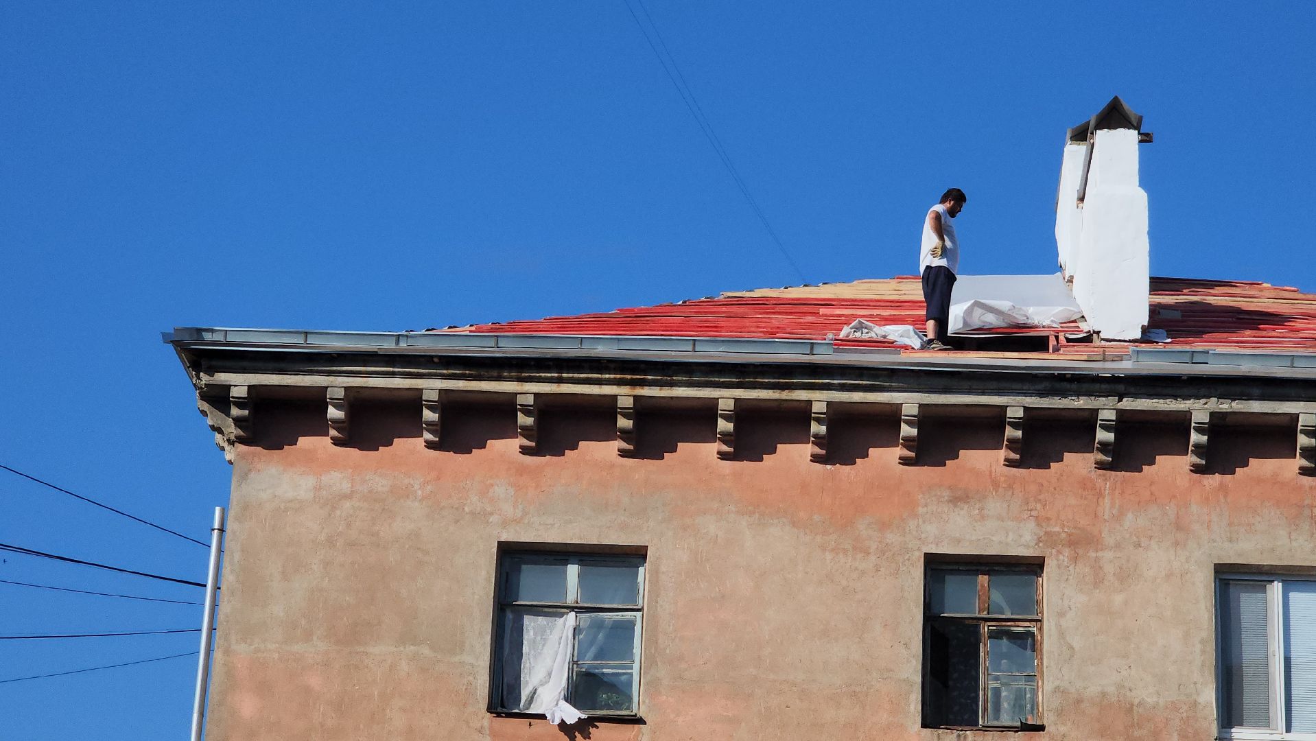 серпухов, улица красный текстильщик, замена кровли, капитальный ремонт, жкх,